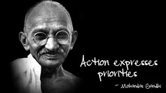 Ghandi%20 %20action%20expresses%20priorities